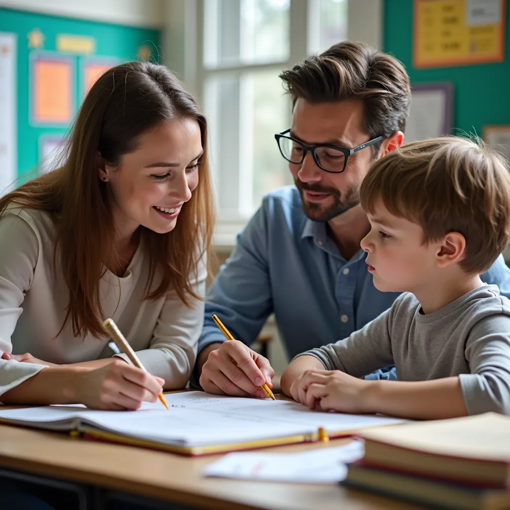 Tricycle Model - Parent and Teacher Supporting Child's Learning Together