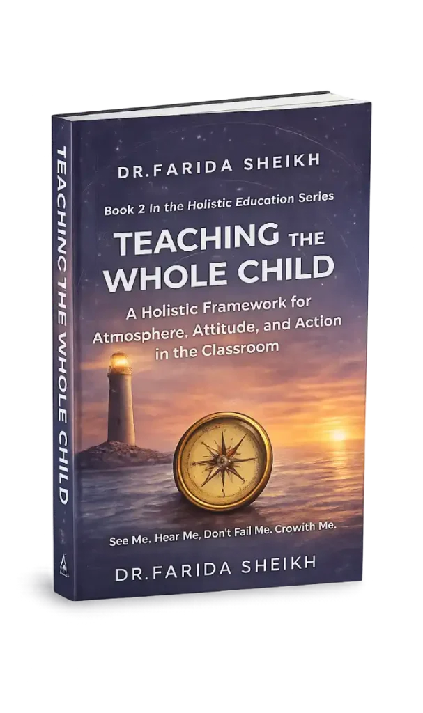 Teaching the Whole Child by Dr. Farida Sheikh – a whole child education framework supporting pupil well-being through atmosphere, attitude and action.