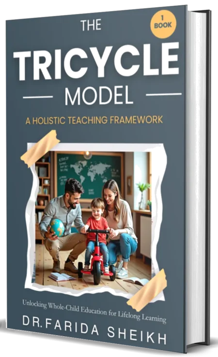 Hardcover image of The Tricycle Model book by Dr. Farida Sheikh with transparent background.