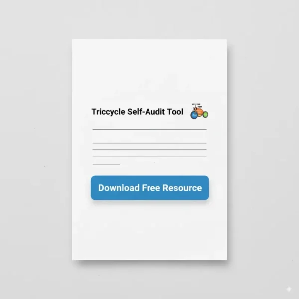 Tricycle Model self-audit tool with free download resource button